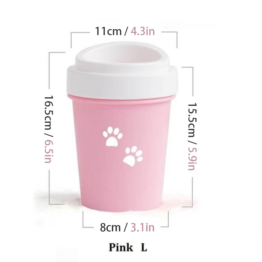 Pet Paw Cleaner Washer Cup With Soft Bristles - by Famigift