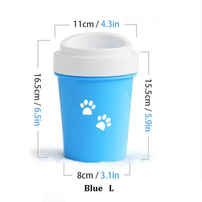 Pet Paw Cleaner Washer Cup With Soft Bristles - by Famigift