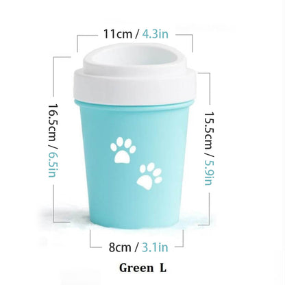 Pet Paw Cleaner Washer Cup With Soft Bristles - by Famigift