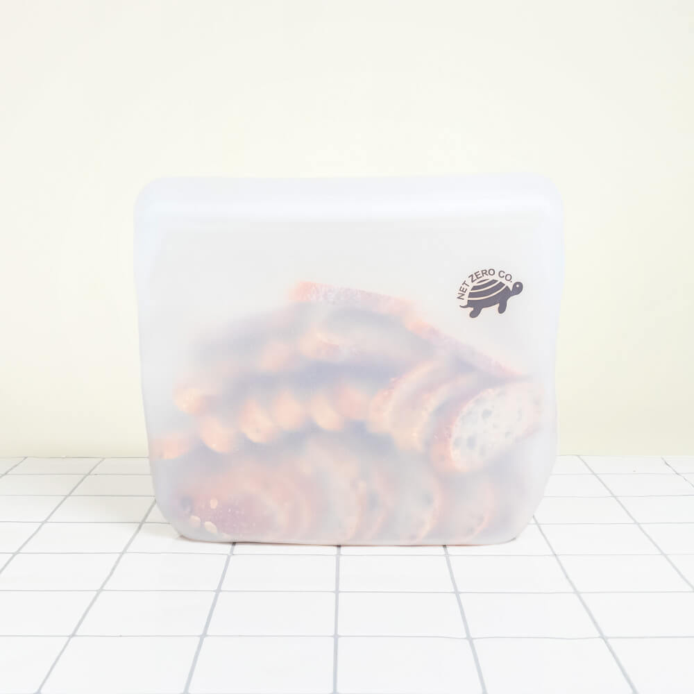 Silicone Zip Sealer - Reusable Food Storage Bag - 5 Different Sizes - by Famigift