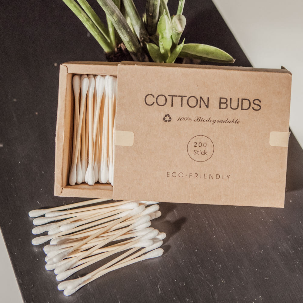 Bamboo Cotton Buds - 200 Pack - by Famigift