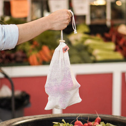 Cotton Mesh Reusable Produce Bags - 10 Pack - by Famigift