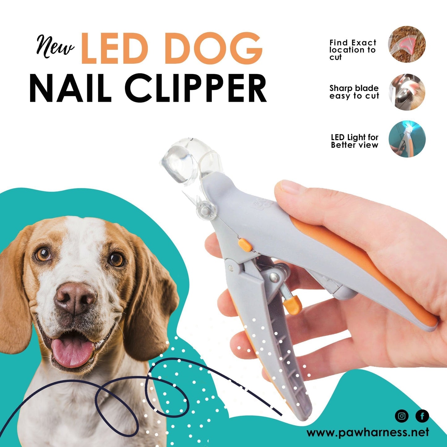 LED Dog Nail Clipper - by Famigift