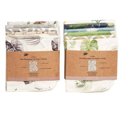 Reusable Paper Towels - 6 Pack Absorbent & Durable Kitchen Towels - by Famigift