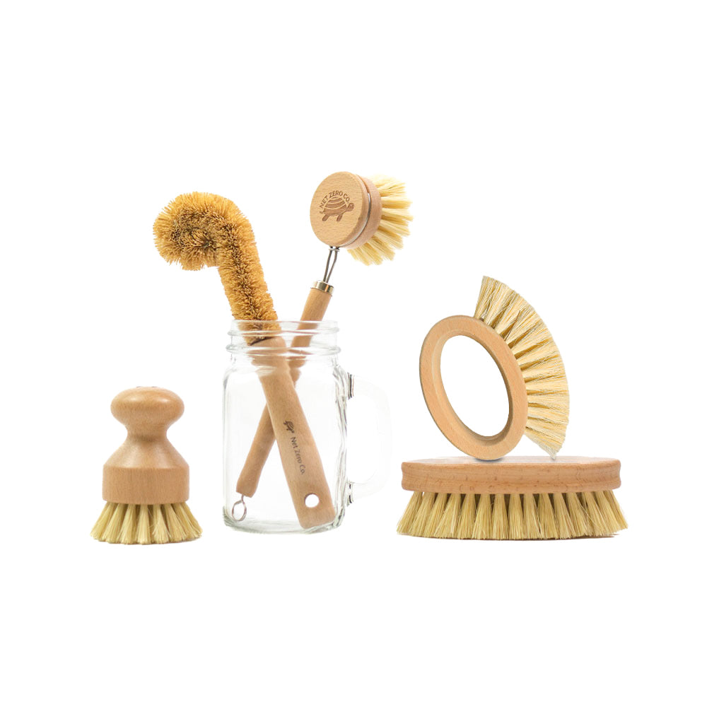 Plant Based Cleaning Brush Set - Set of 5 Brushes - Default Title - by Famigift