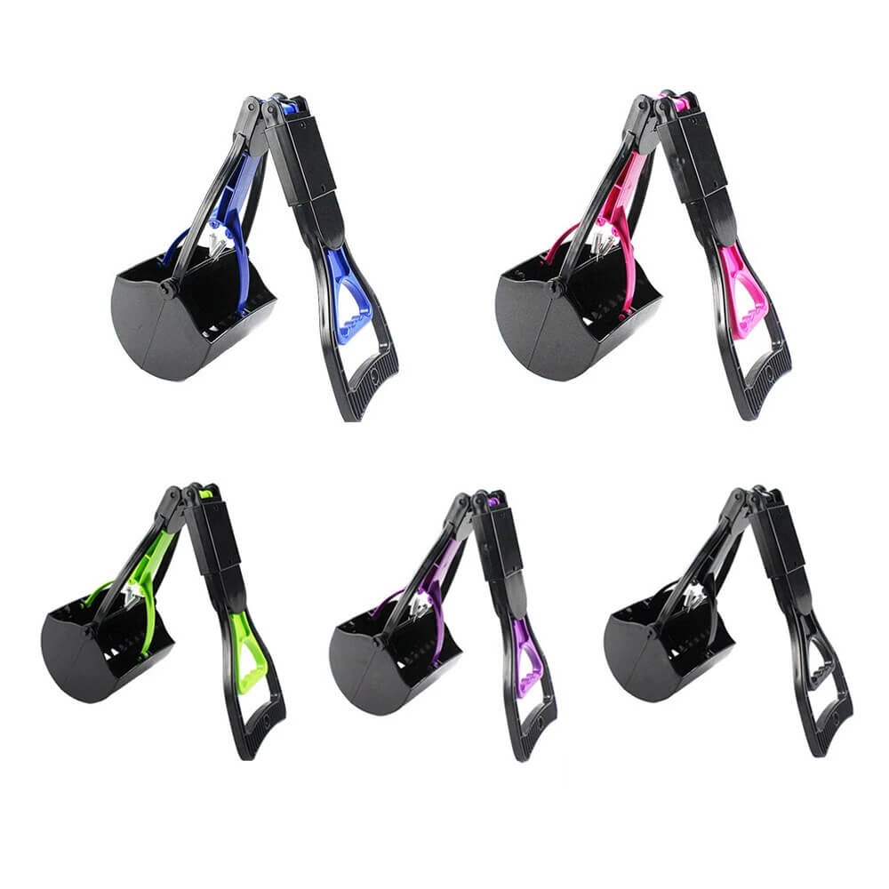 Waste & Pet Pooper Scooper For Dogs & Cats Both Foldable, Durable Spring For Easy Grass and Gravel Pick Up - by Famigift