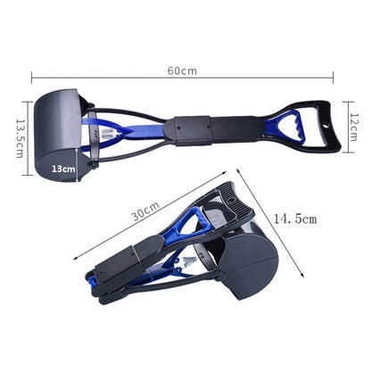 Waste & Pet Pooper Scooper For Dogs & Cats Both Foldable, Durable Spring For Easy Grass and Gravel Pick Up - by Famigift