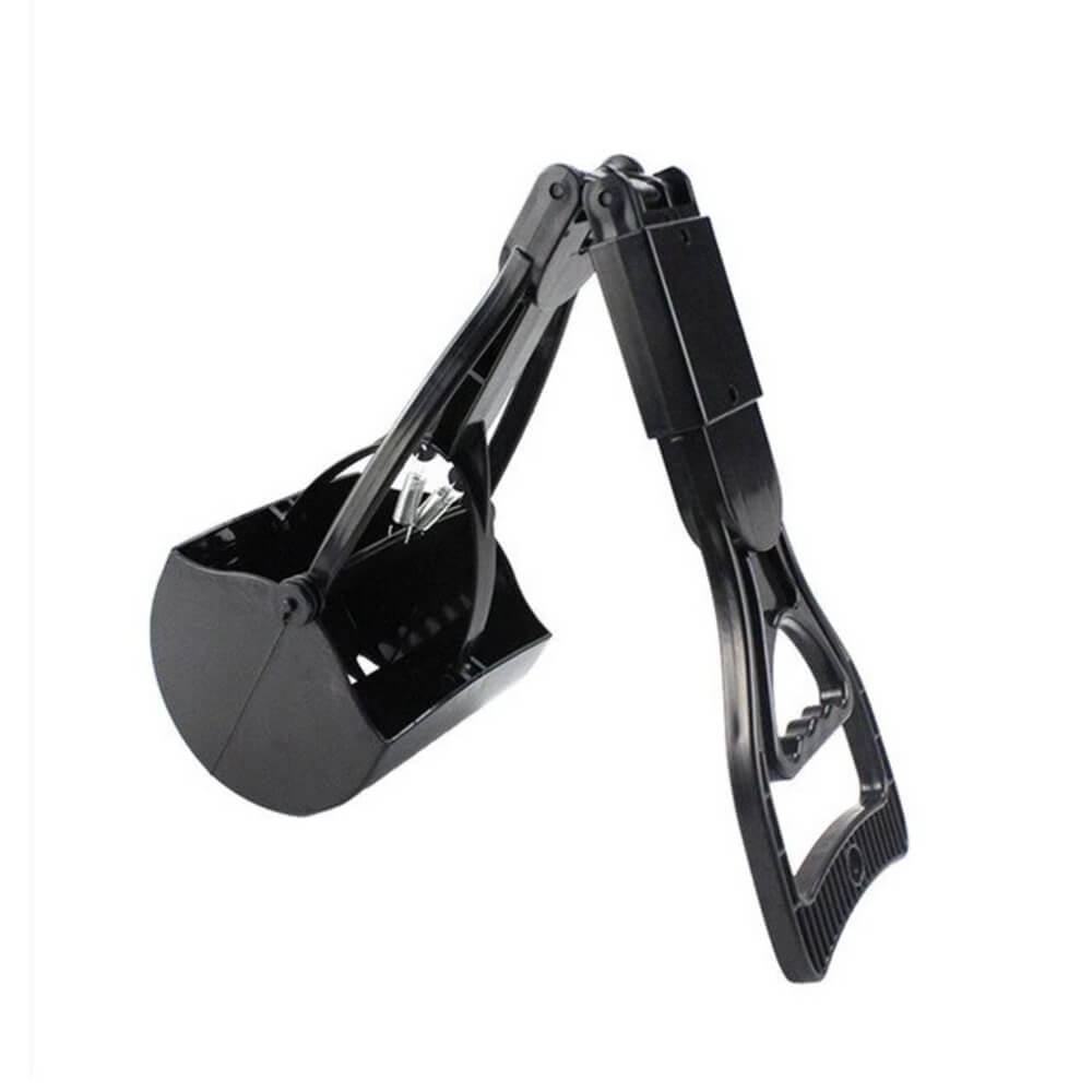 Waste & Pet Pooper Scooper For Dogs & Cats Both Foldable, Durable Spring For Easy Grass and Gravel Pick Up - Blue - by Famigift