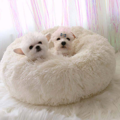 Dream Luxurious Soothing & Calming Fur Bed - Deep Gray - by Famigift
