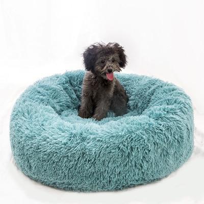 Dream Luxurious Soothing & Calming Fur Bed - Deep Gray - by Famigift
