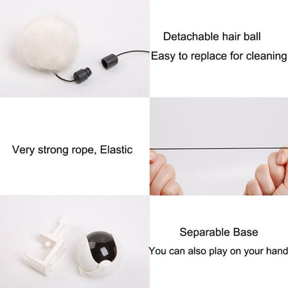 New Electric Cat Toy Funny Cat Teaser Ball Toy Automatic Lifting Spring Rod - by Famigift