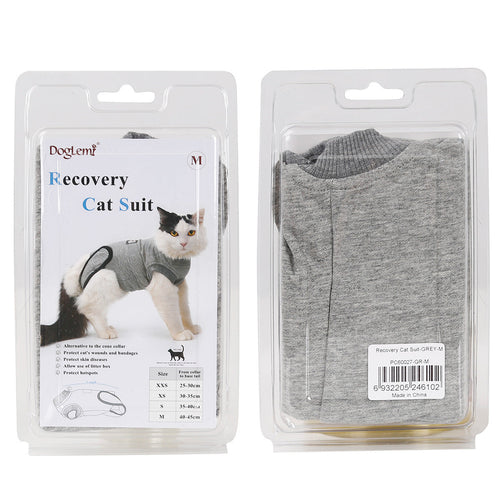 Cats Recover Suit Clothes after Sterilization - grey - by Famigift