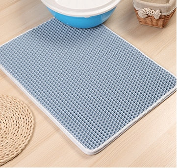 Cat Litter Catcher Waterproof Cat Litter Mat - Black - by Famigift