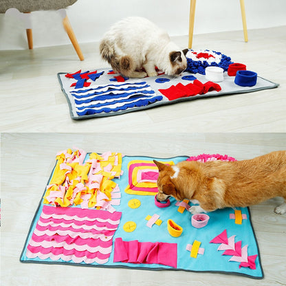 Pet toys Dog Feeding Sniffing Mat Training Nosework Blanket - by Famigift