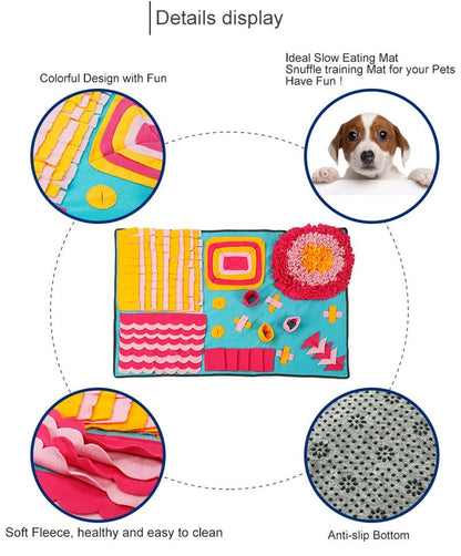 Pet toys Dog Feeding Sniffing Mat Training Nosework Blanket - by Famigift