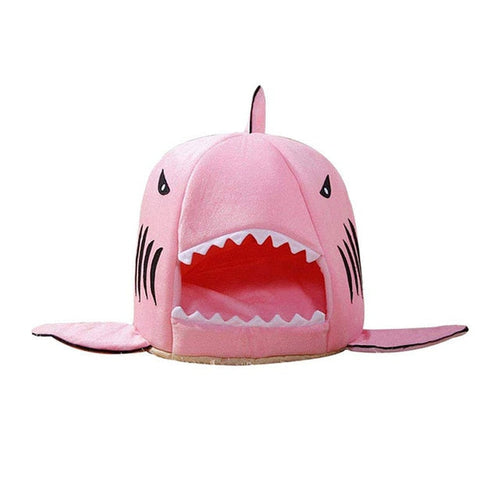 Shark Pet Bed Small Dog Cat House Indoor soft Kennel - by Famigift