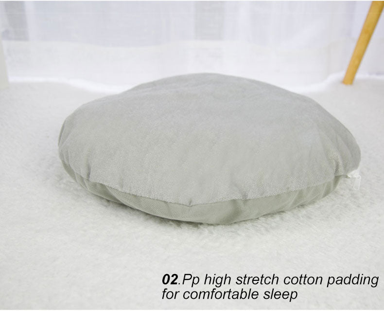 Shark Pet Bed Small Dog Cat House Indoor soft Kennel - Gray - by Famigift