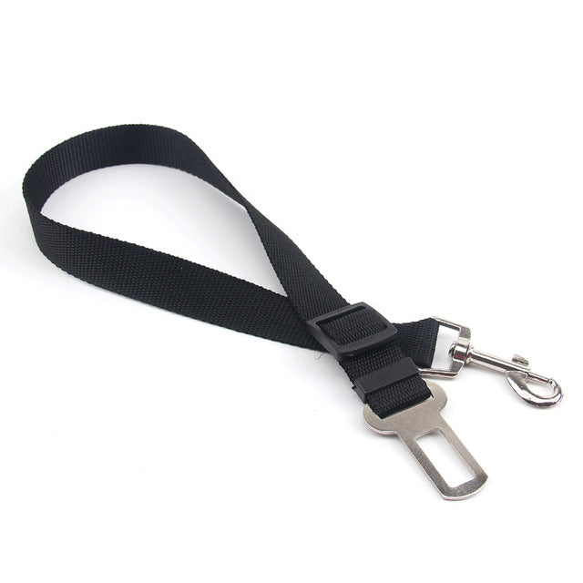 Pet Dog Cat Car Seat Belt Adjustable Harness Seatbelt Lead Leash for Small Medium Dogs Travel Clip Pet Supplies 5 Color - PINK - by Famigift