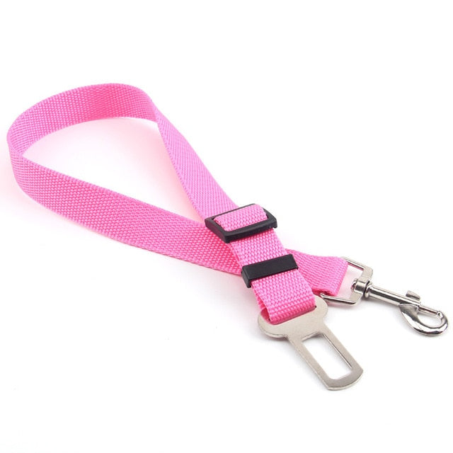 Pet Dog Cat Car Seat Belt Adjustable Harness Seatbelt Lead Leash for Small Medium Dogs Travel Clip Pet Supplies 5 Color - by Famigift