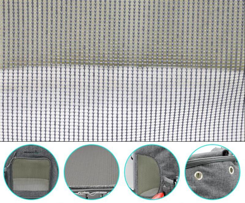 Large capacity foldable pet backpack breathable pet carrier bag - by Famigift