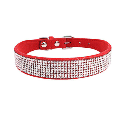Fami Petcare Rhinestone Collar - Deep Blue - by Famigift