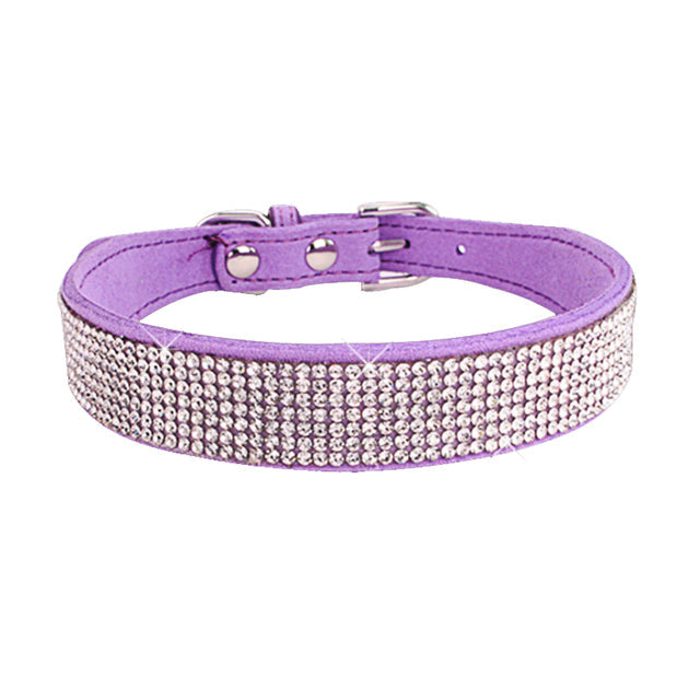 Fami Petcare Rhinestone Collar - Light Blue - by Famigift