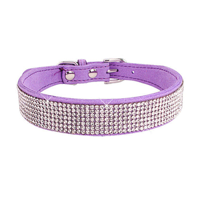Fami Petcare Rhinestone Collar - Light Blue - by Famigift