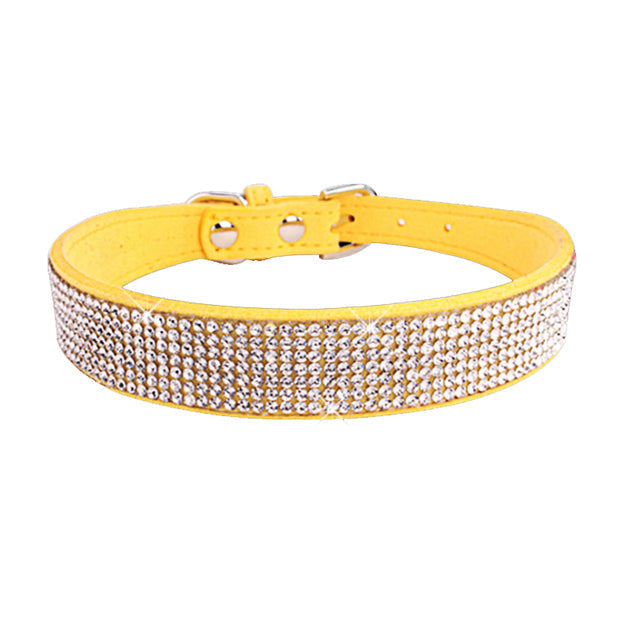 Fami Petcare Rhinestone Collar - Deep Blue - by Famigift
