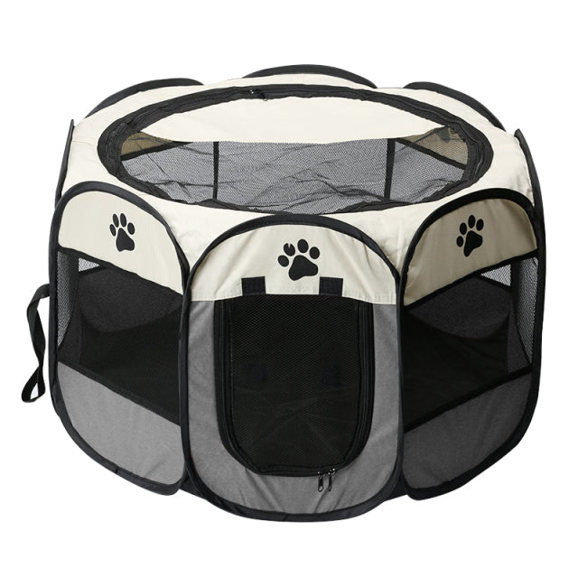 Fami Petcare Portable Pet Tent - Coffee - by Famigift