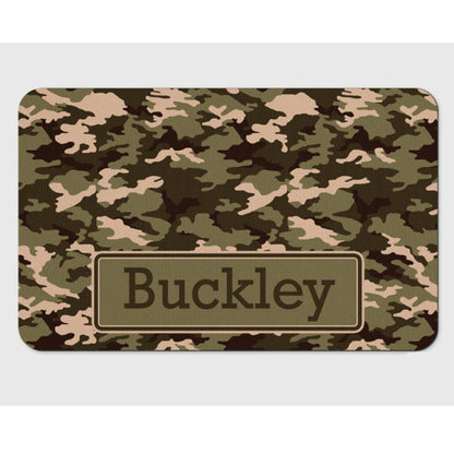 Fami Petcare Personalized Waterproof Placemat - Floral Checkered - by Famigift