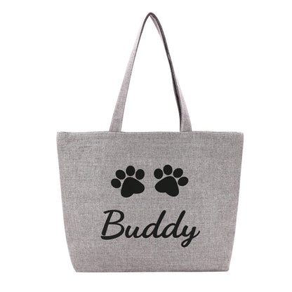 Fami Petcare Personalized Canvas Tote - White - by Famigift