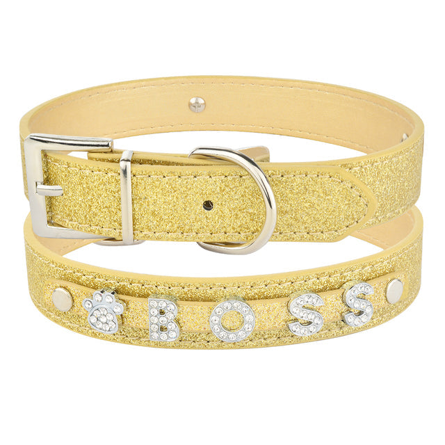 Fami Petcare Personalized Bling Collar - Blue - by Famigift