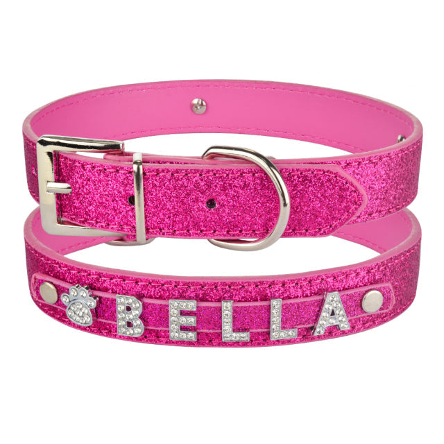 Fami Petcare Personalized Bling Collar - Red - by Famigift