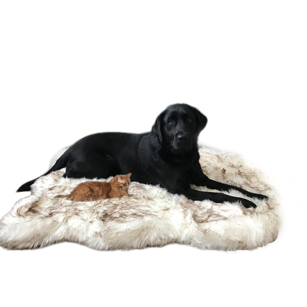 Fami Petcare Cloud Rug - Faux Fur Relaxing Dog Bed - White - by Famigift