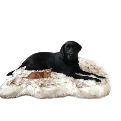 Fami Petcare Cloud Rug - Faux Fur Relaxing Dog Bed - White - by Famigift