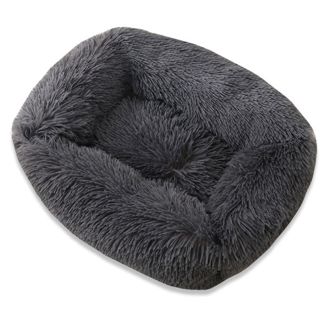 Fami Petcare Plush Bed - Navy Blue - by Famigift