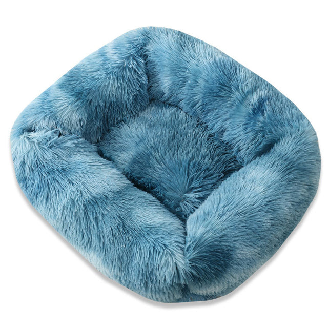 Fami Petcare Plush Bed - Navy Blue - by Famigift