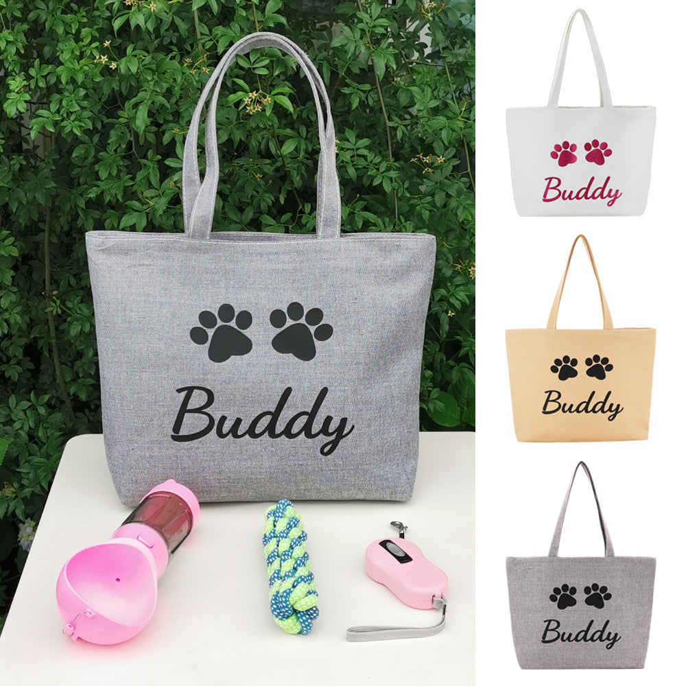 Fami Petcare Personalized Canvas Tote - Gray - by Famigift
