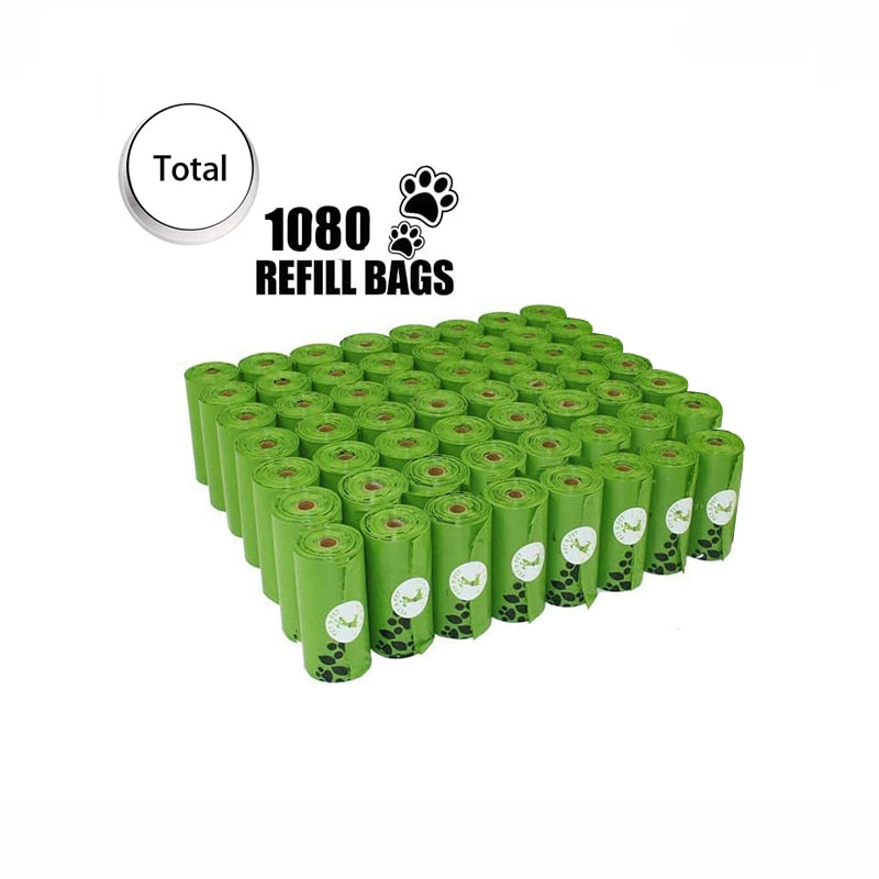 Fami Petcare Biodegradable Waste Bags - 60 Rolls - Green - by Famigift