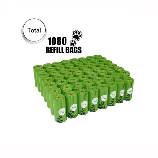 Fami Petcare Biodegradable Waste Bags - 60 Rolls - Green - by Famigift