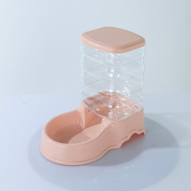 Petcare 3.5L Food & Water Dispensers - Food - Pink - by Famigift