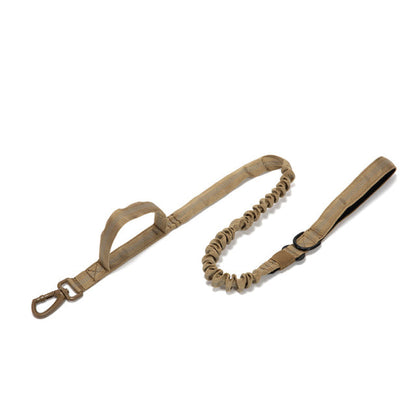 Fami Petcare Heavy Duty Collar & Bungee Leash - Khaki Collar - by Famigift
