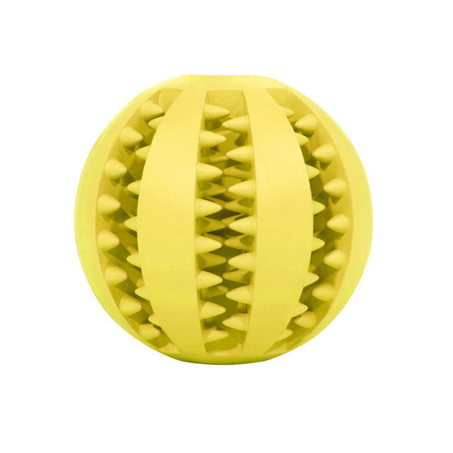 Fami Petcare Interactive Teeth Cleaning Ball - Yellow - by Famigift