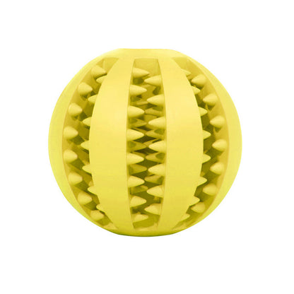 Fami Petcare Interactive Teeth Cleaning Ball - Yellow - by Famigift