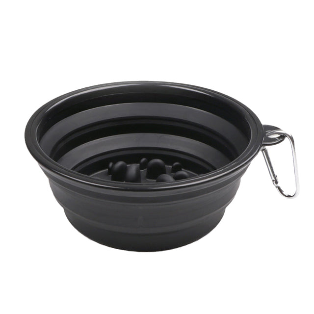 Fami Petcare Portable Slow Feed Bowl - Black - by Famigift