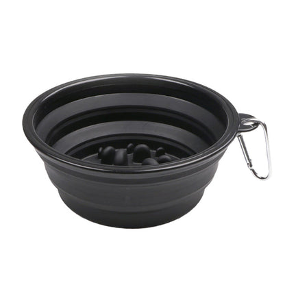 Fami Petcare Portable Slow Feed Bowl - Black - by Famigift