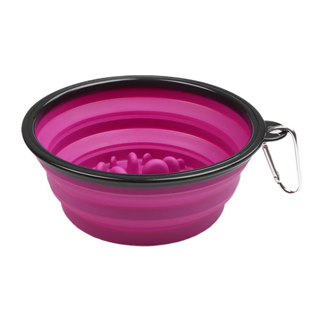 Fami Petcare Portable Slow Feed Bowl - Black - by Famigift