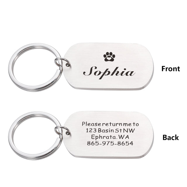 Fami Petcare Personalized ID Tag - Dog Tag - Silver - by Famigift