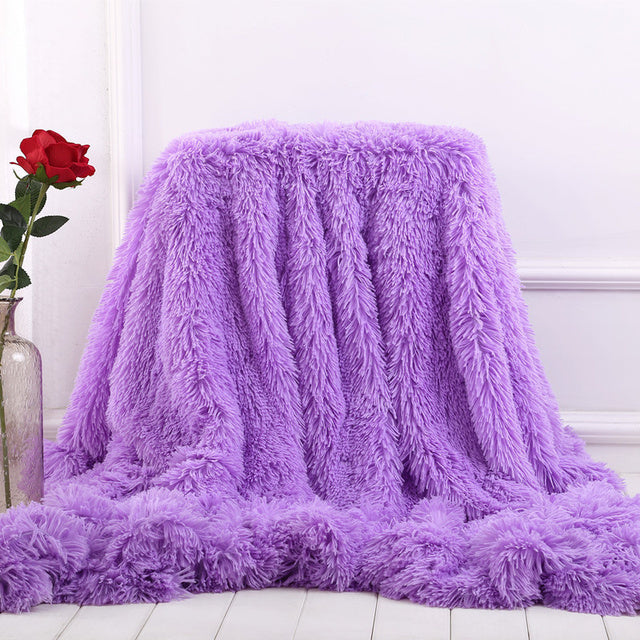 Fami Petcare Plush Throws - Purple - by Famigift