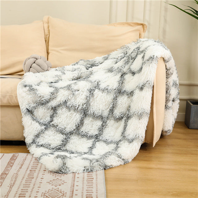 Fami Petcare Plush Throws - Wine Red - by Famigift